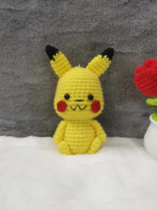 Crochet Pikachu Keychain
