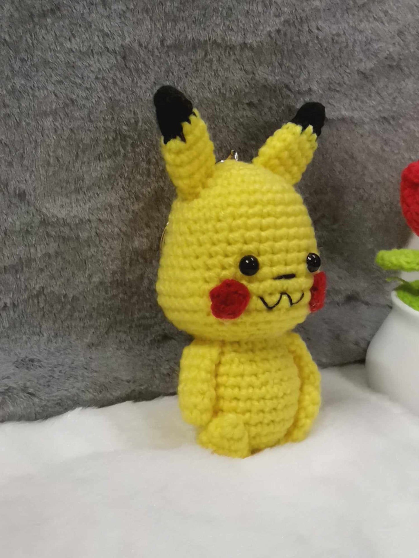 Crochet Pikachu Keychain