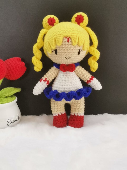 Crochet Sailor Moon Keychain