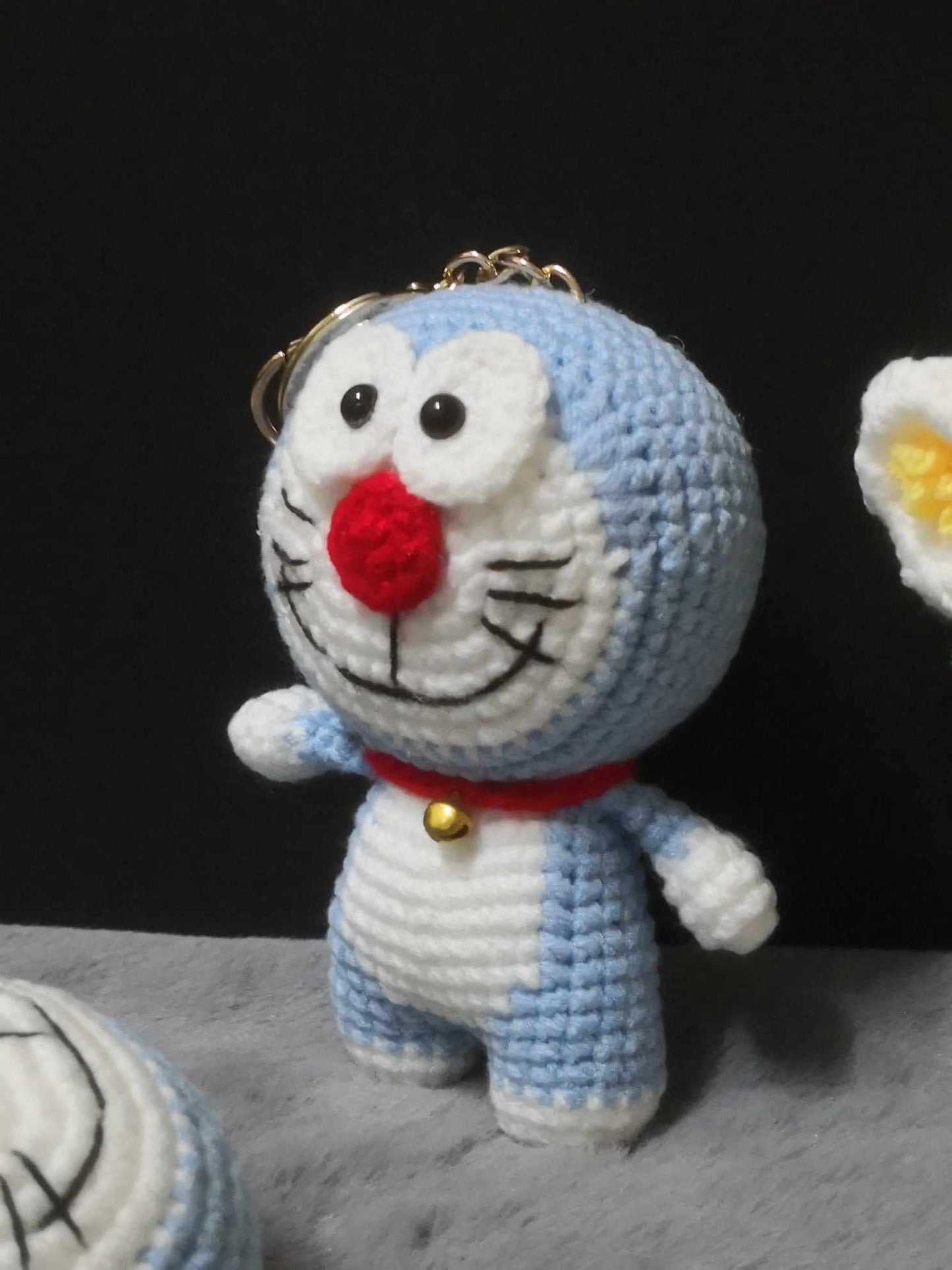 Crochet Doraemon Keychain