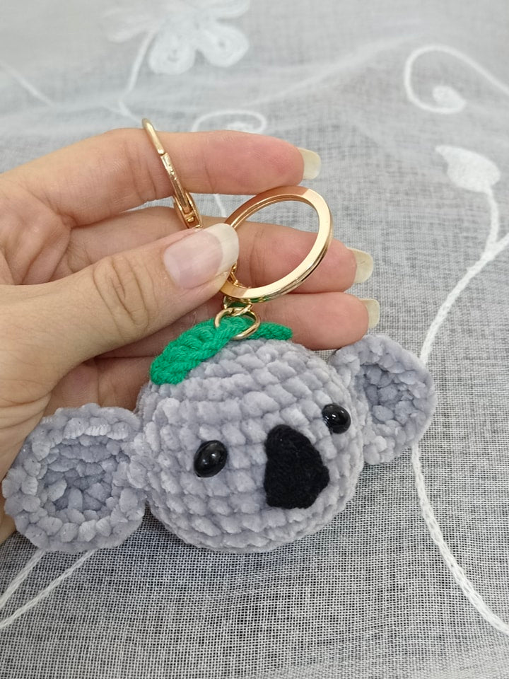 Cuddly Crochet Koala Bear Keychain