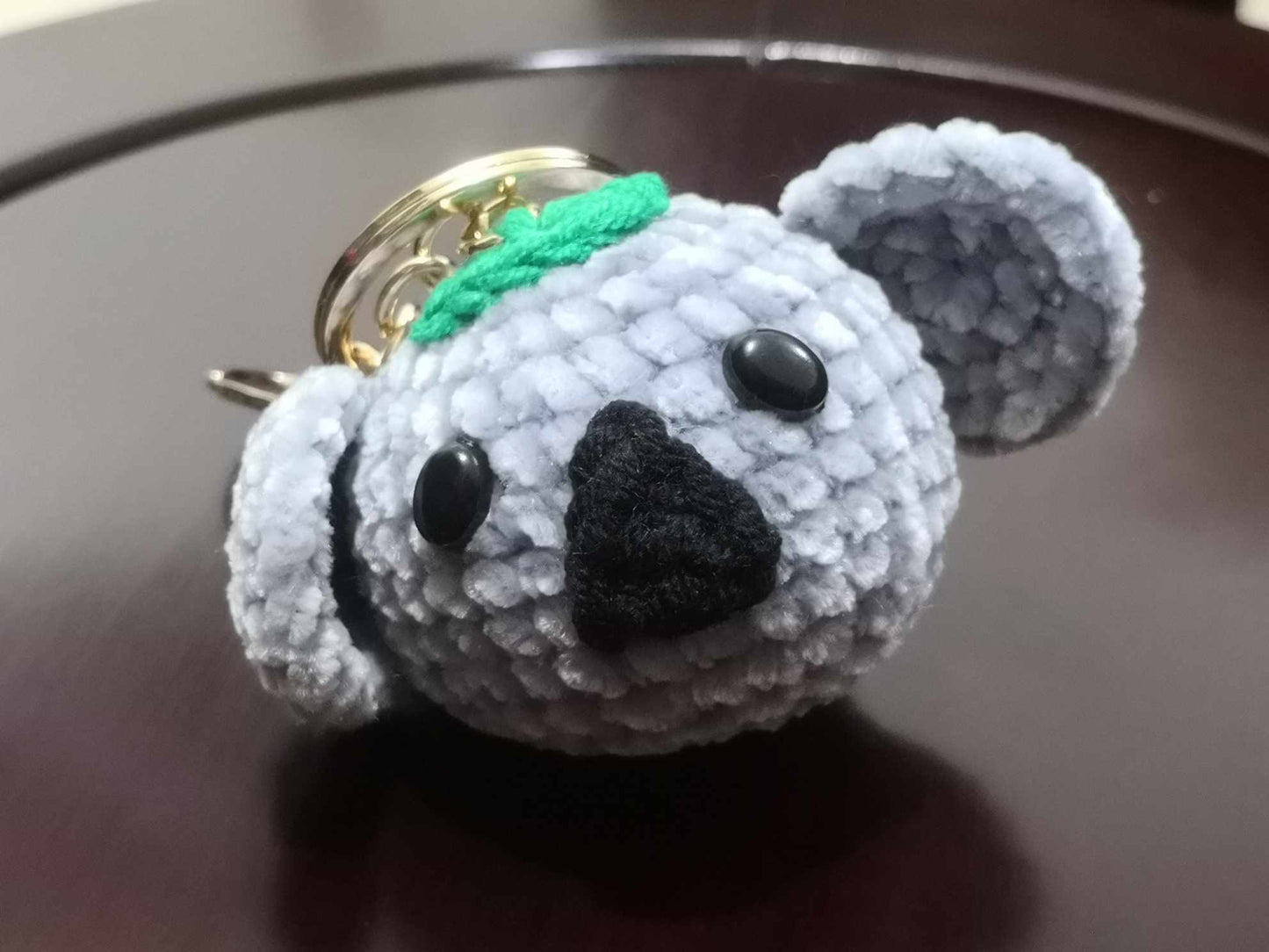 Cuddly Crochet Koala Bear Keychain