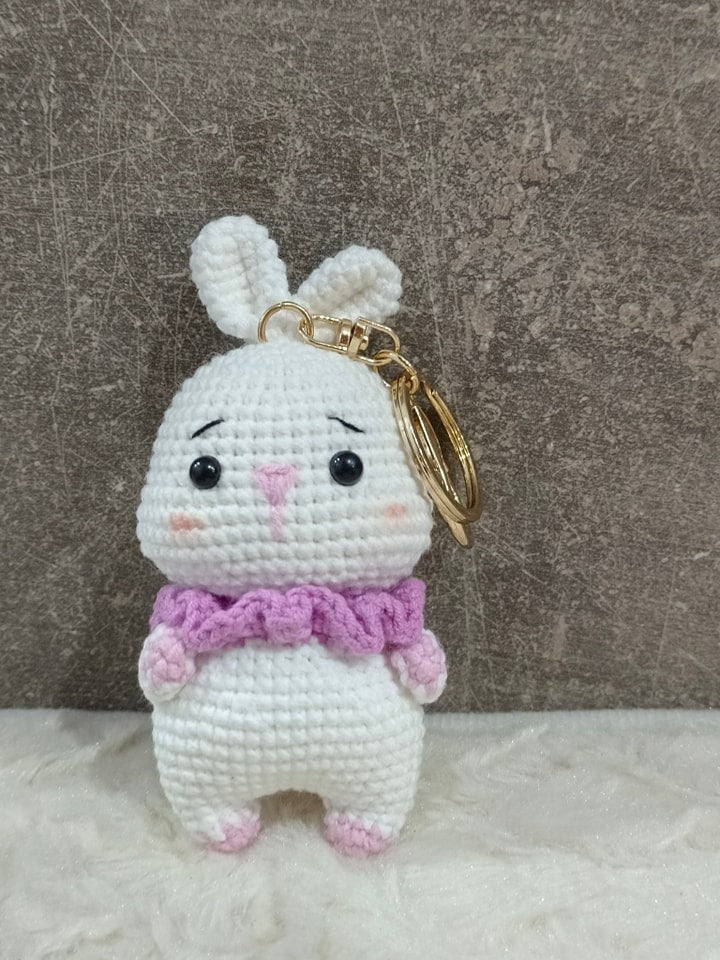 White Rabbit Keychain