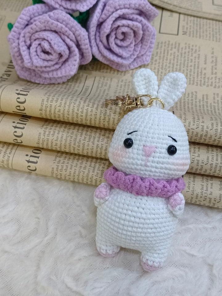 White Rabbit Keychain