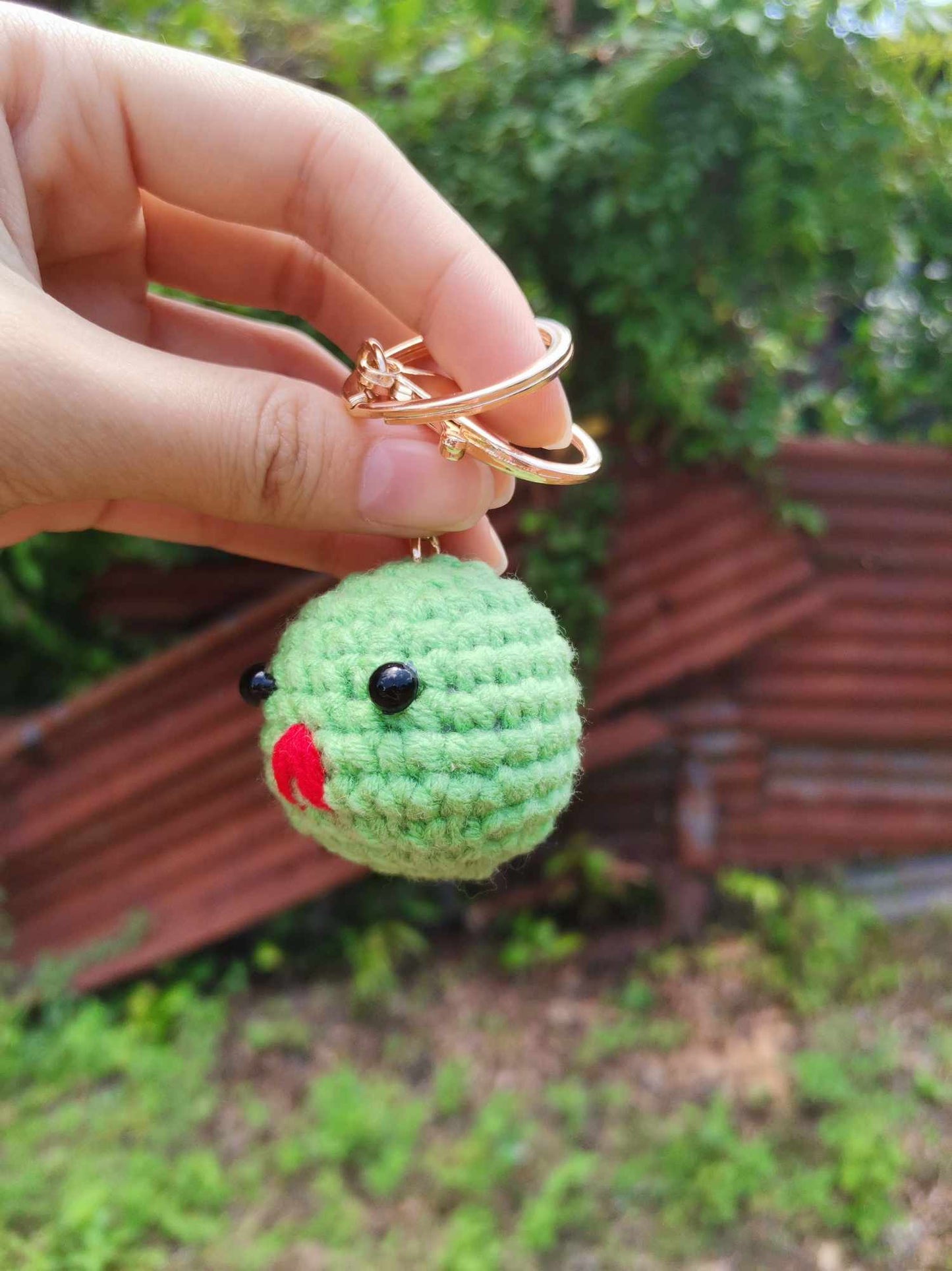 Snake Head Keychain, Crochet Snake Head Ornament