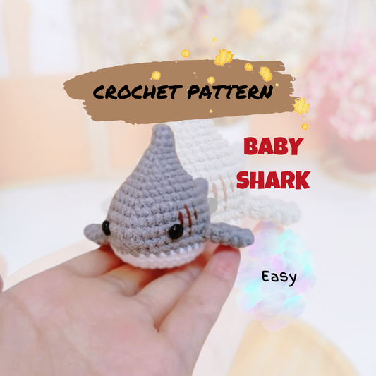 Baby Shark Crochet Pattern (Low Sew)