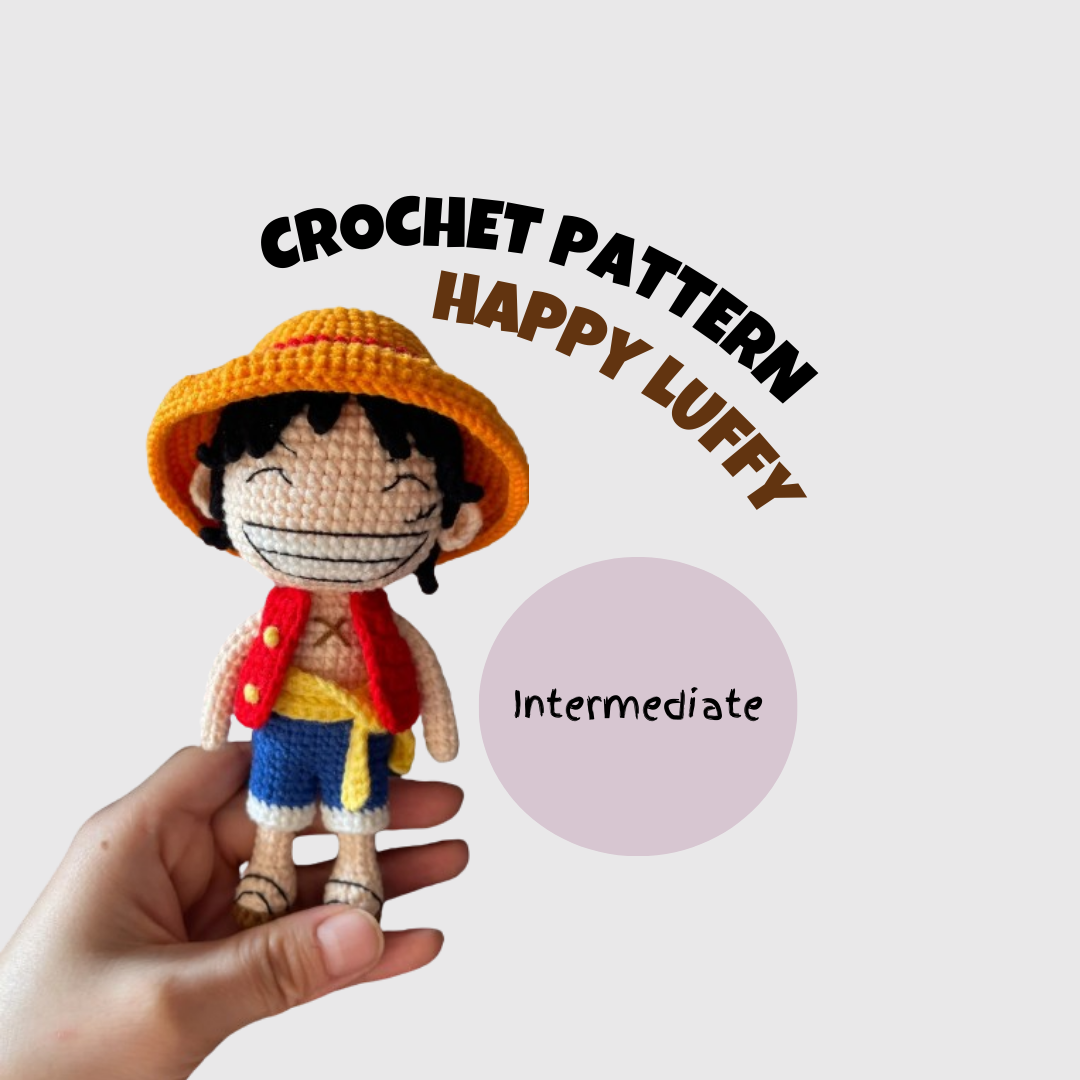 Happy Luffy Inspired Crochet Pattern