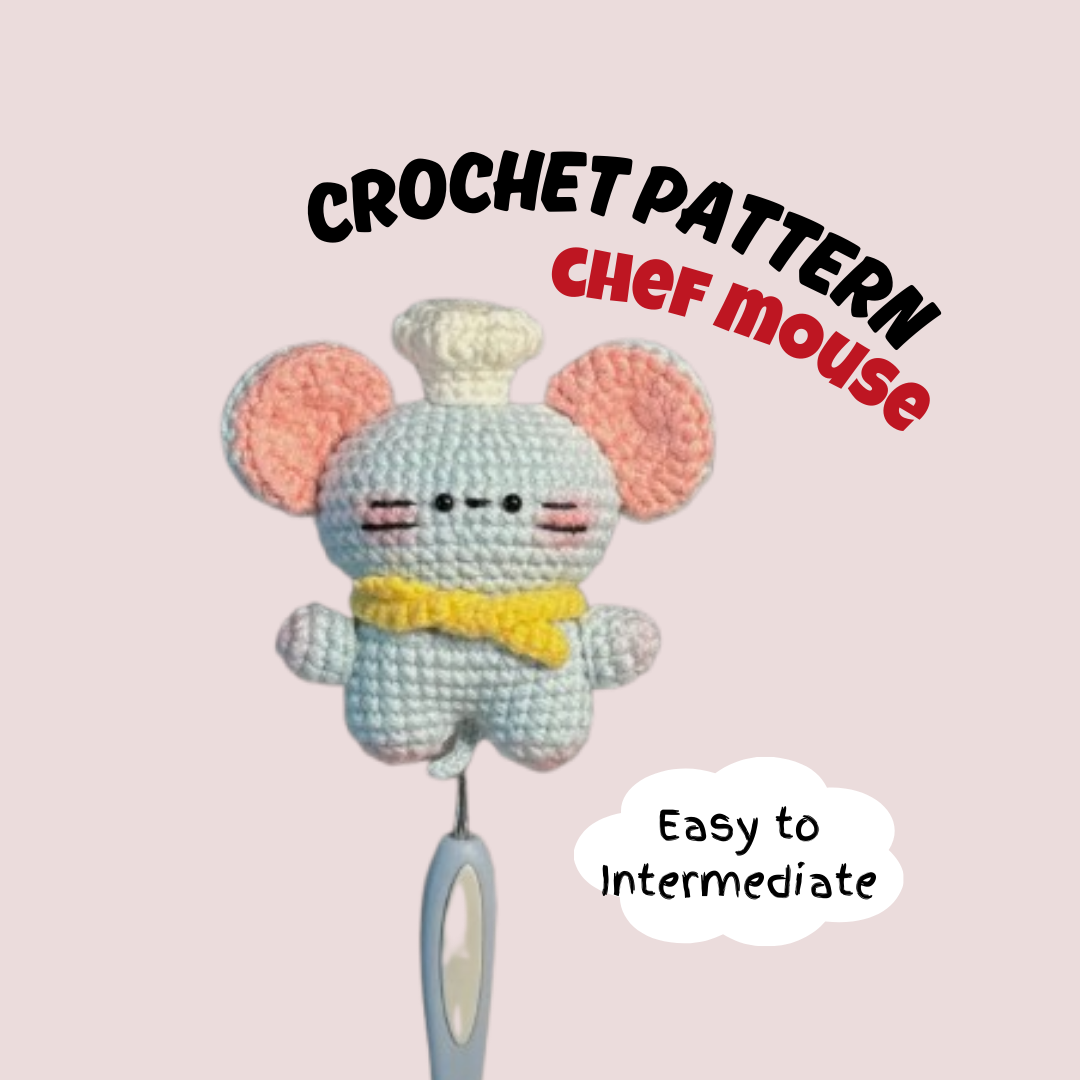 Chef Mouse Crochet Pattern