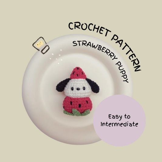 Strawberry Puppy Crochet Pattern