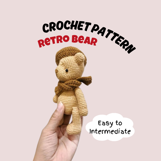 Retro Bear Crochet Pattern