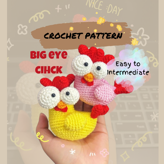 Big Eye Chick Crochet Pattern