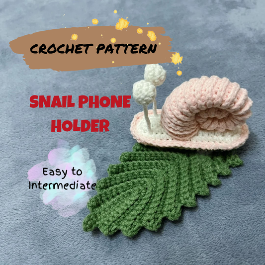 Snail Phone Holder Crochet Pattern