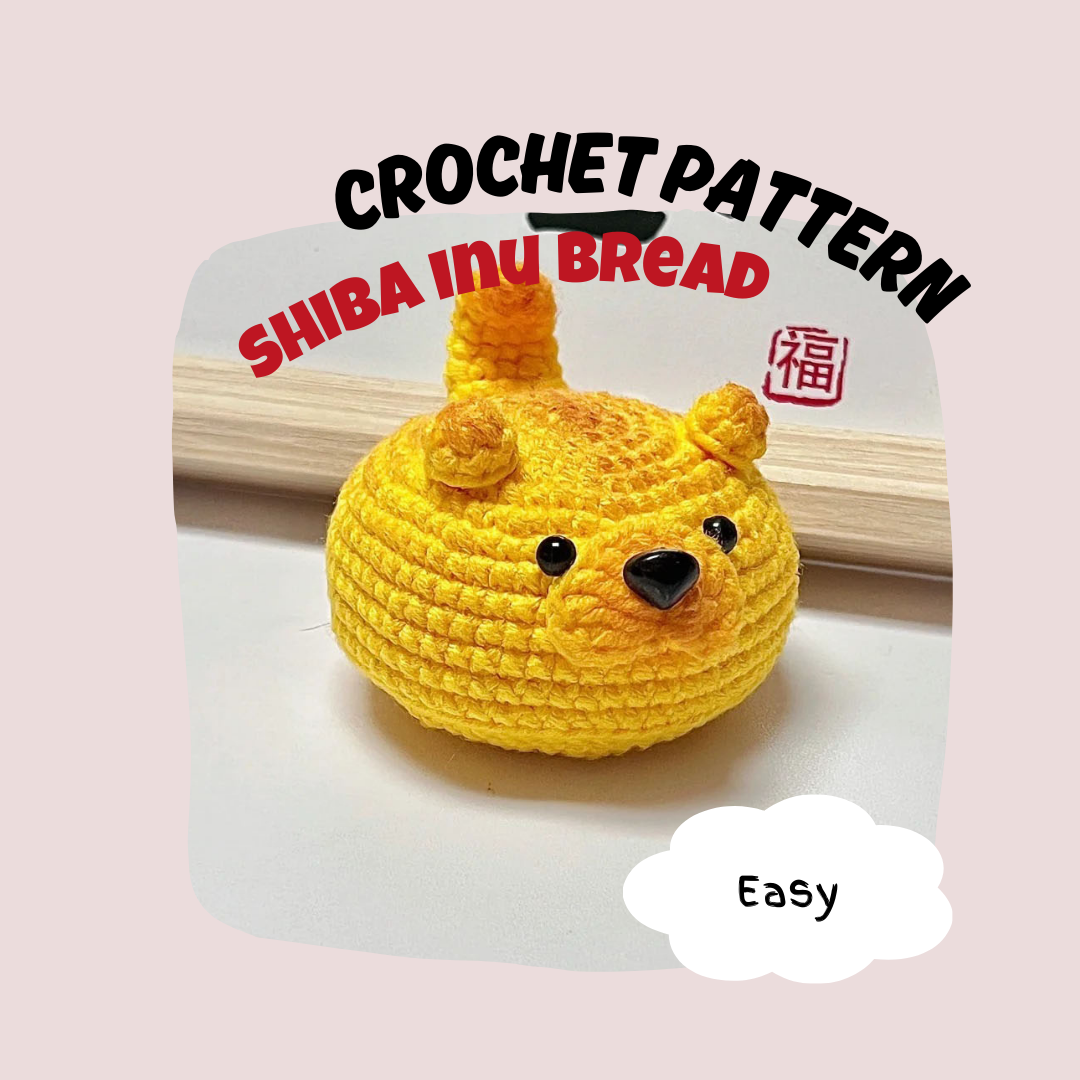 Shiba Inu Inspired Bread Crochet Pattern (Low Sew)