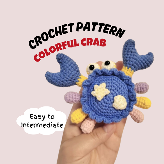 Colorful Crab Crochet Pattern