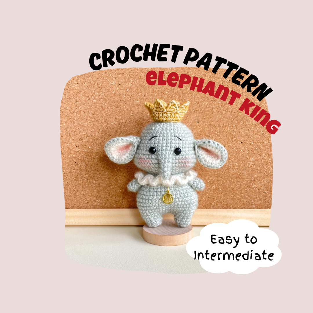 Elephant King Crochet Pattern