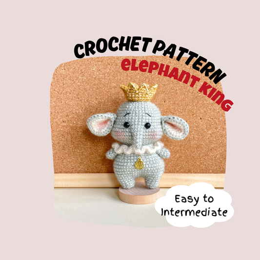 Elephant King Crochet Pattern