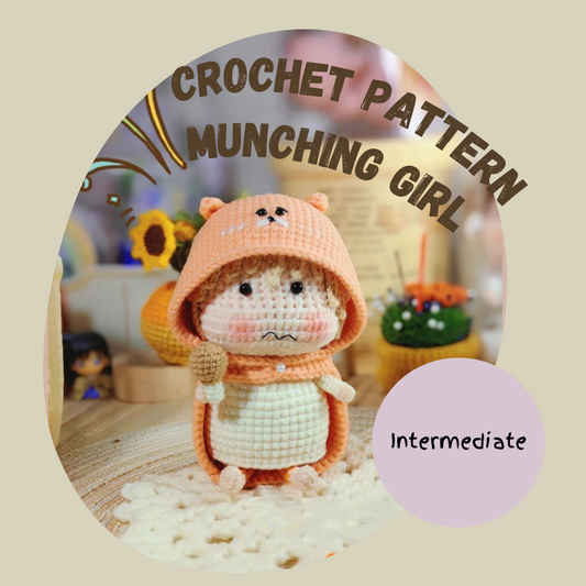 Girl Doll with Chicken Drumstick Crochet Pattern
