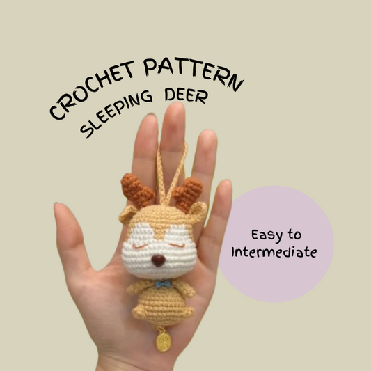 Sleeping Deer Crochet Pattern