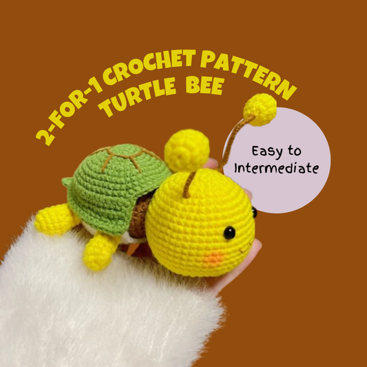 Turtle Bee Crochet Pattern