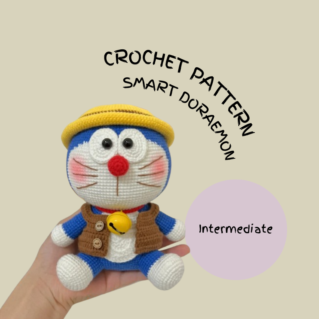 Smart Doraemon Inspired Crochet Pattern