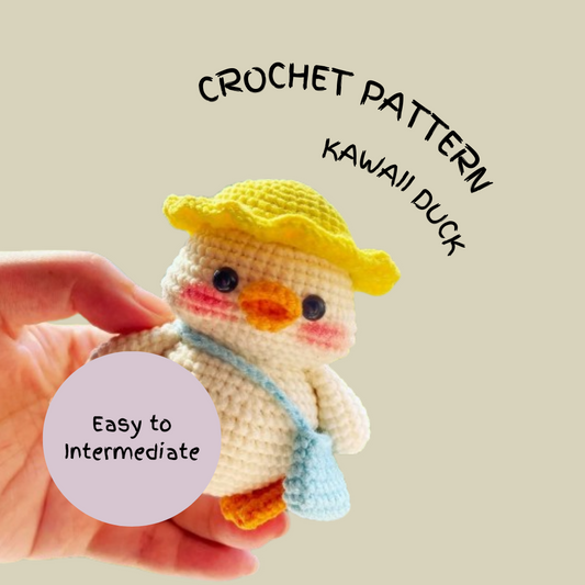 Kawaii Duck with Shoulder Bag Crochet Pattern