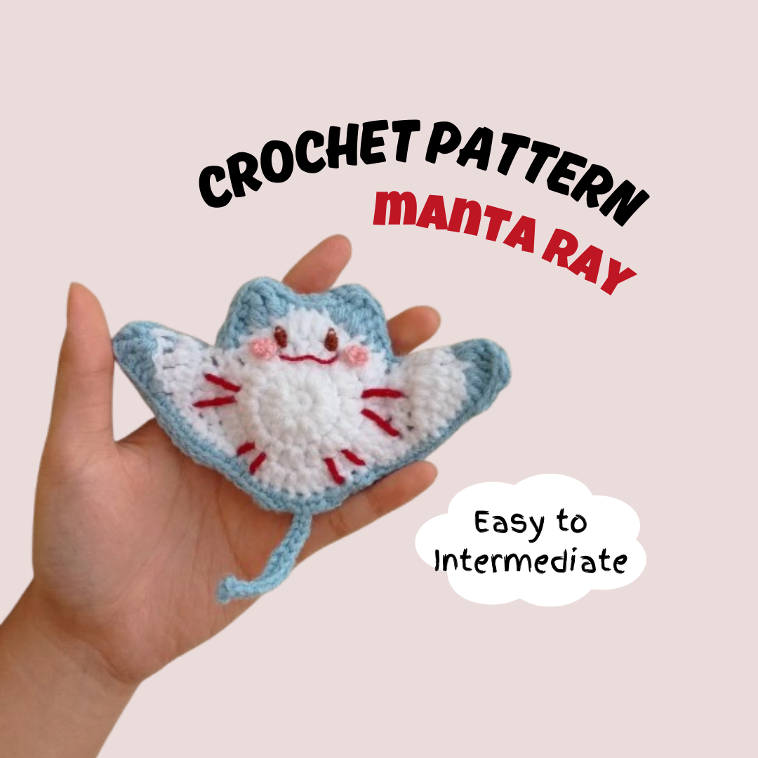 Smiling Manta Ray Crochet Pattern