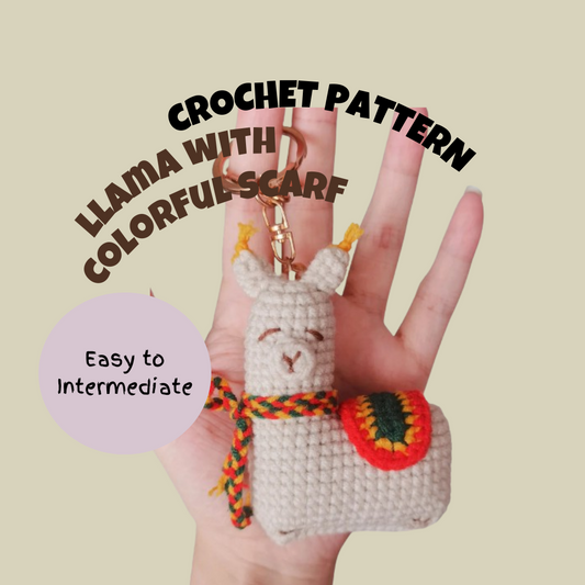 Llama with Scarf Crochet Pattern