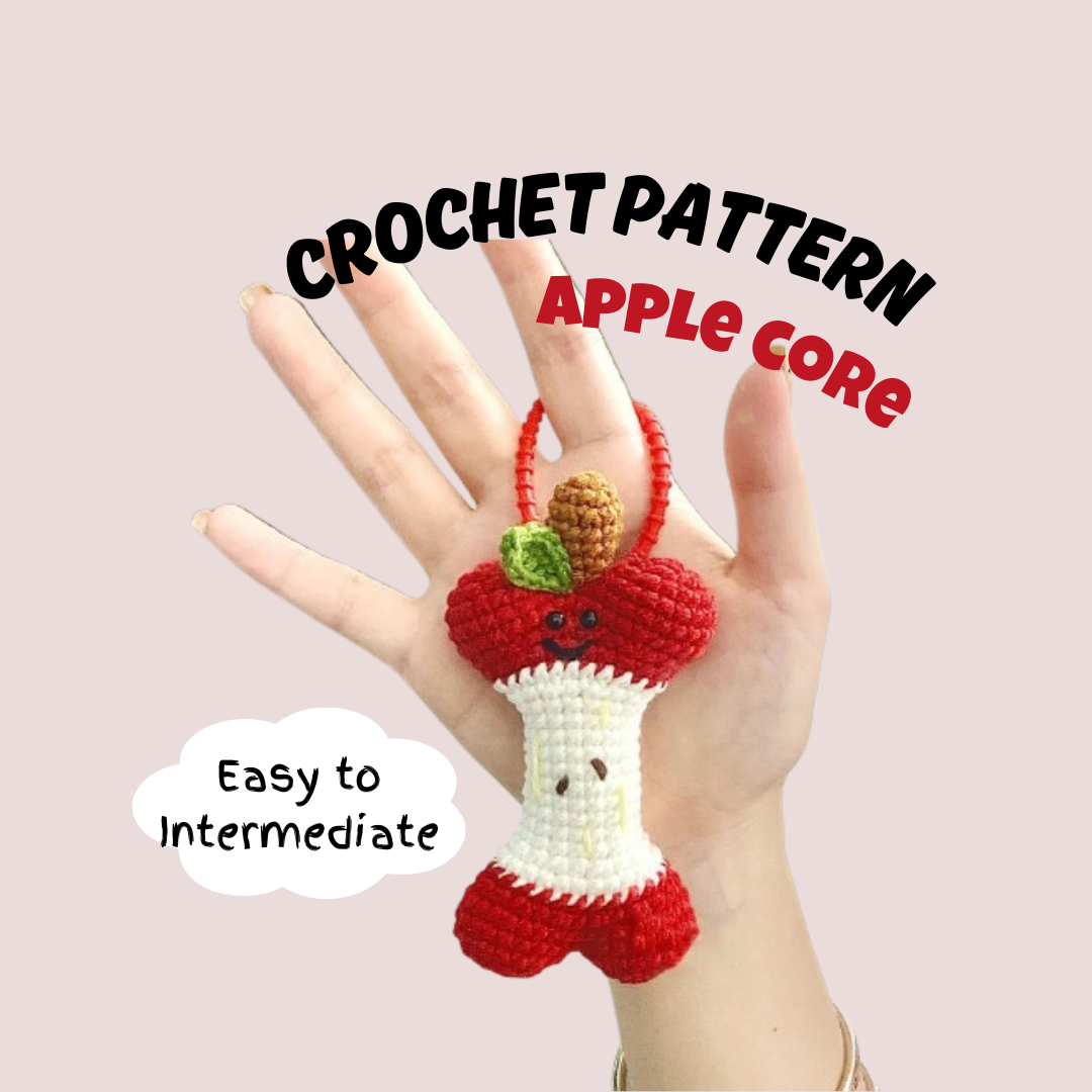 Apple Core Crochet Pattern (Low Sew)