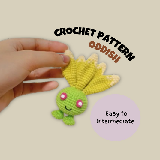 Pokemon Oddish Inspired Crochet Pattern