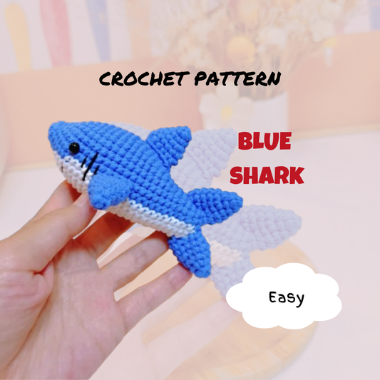Blue Shark Crochet Pattern