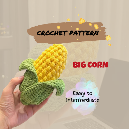 Big Corn Crochet Pattern (No Sew)