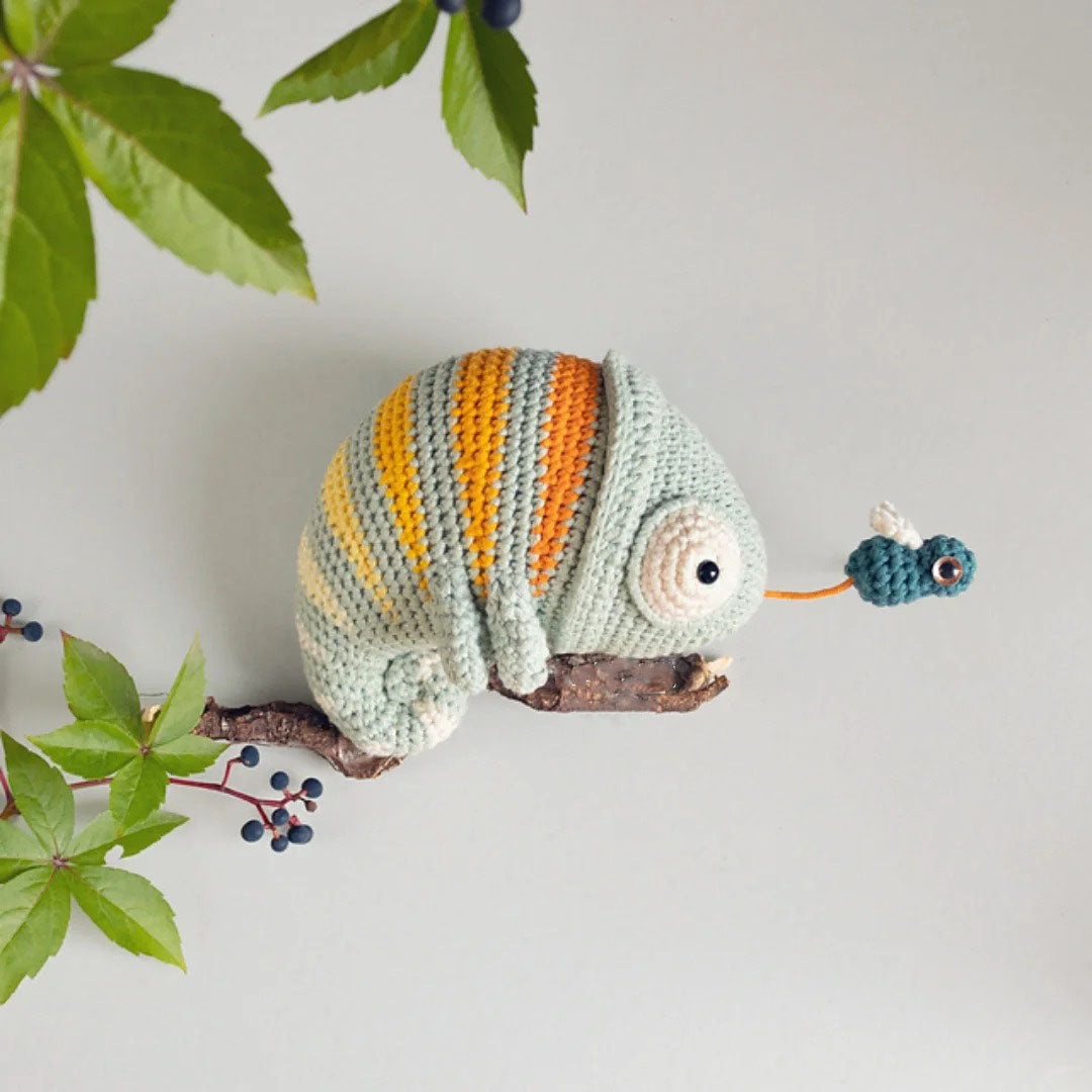 Hungry Chameleon Crochet Pattern