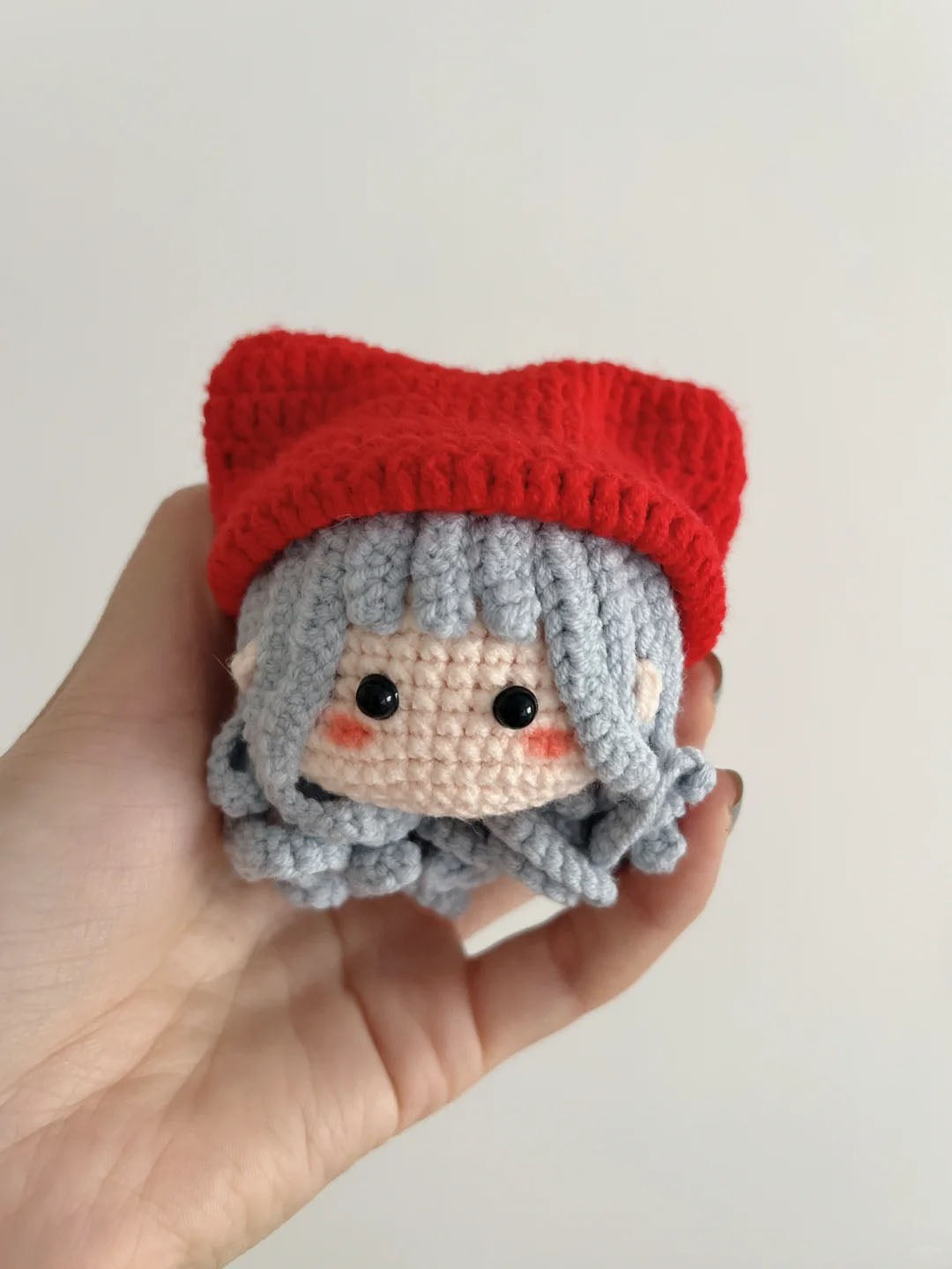 Red Beanie Hat Girl Crochet Pattern