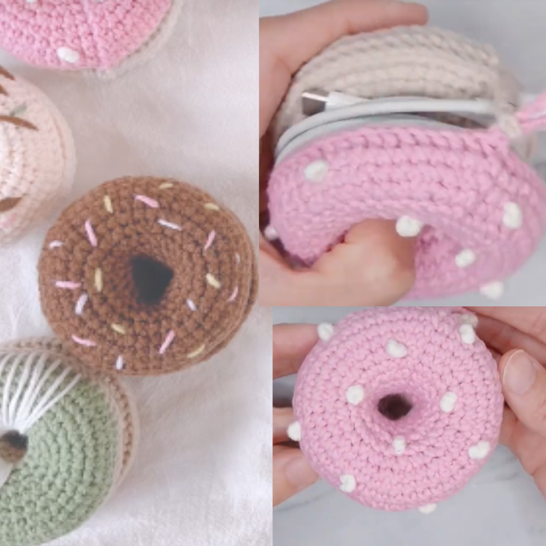 Donut Cable Holder Crochet Pattern