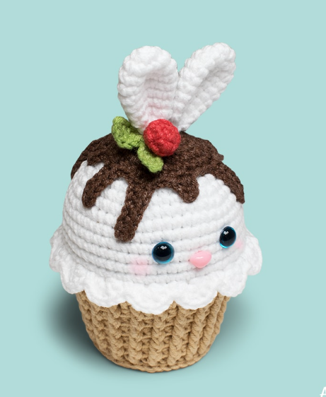 Bunny Cupcake Crochet Pattern