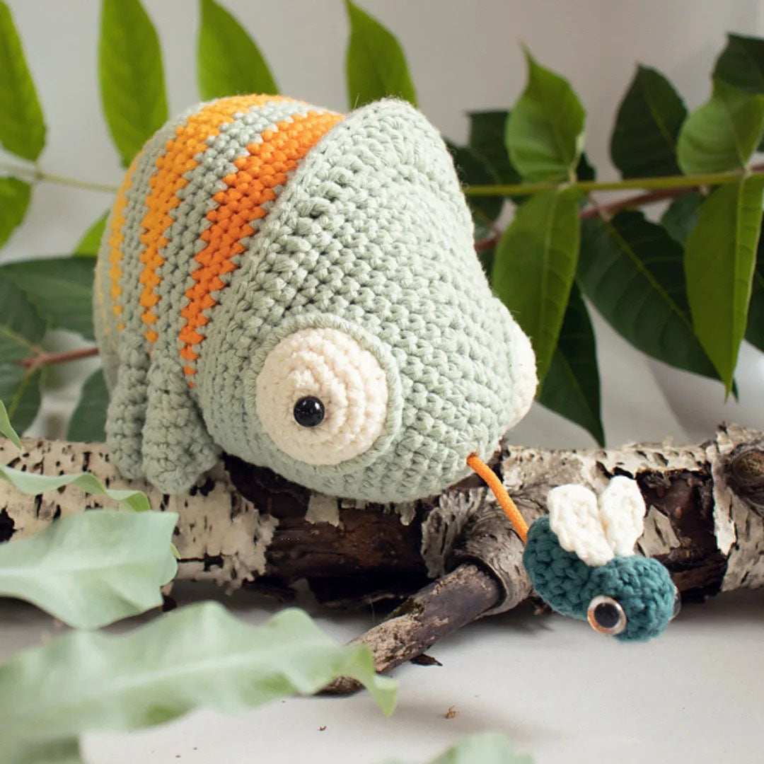 Hungry Chameleon Crochet Pattern