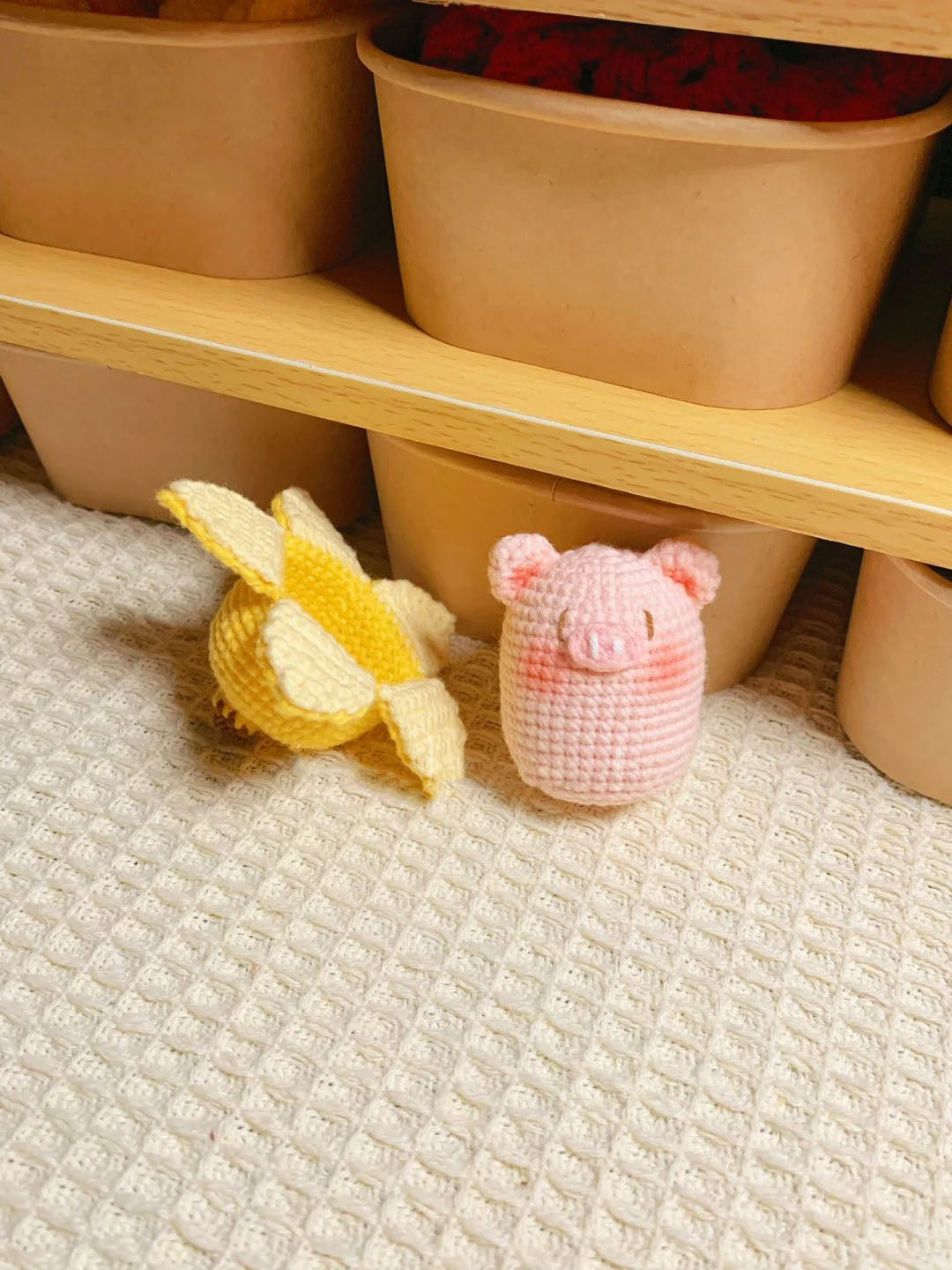 Banana Monkey & Pig 2-in-1 Crochet Pattern (Low Sew)