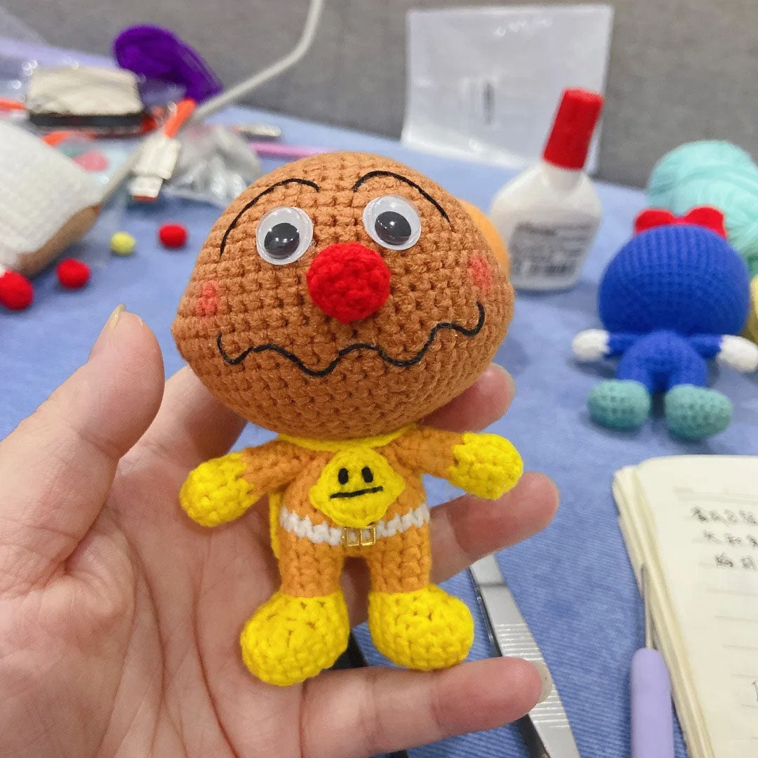 Currypanman Inspired Crochet Pattern (Low Sew)