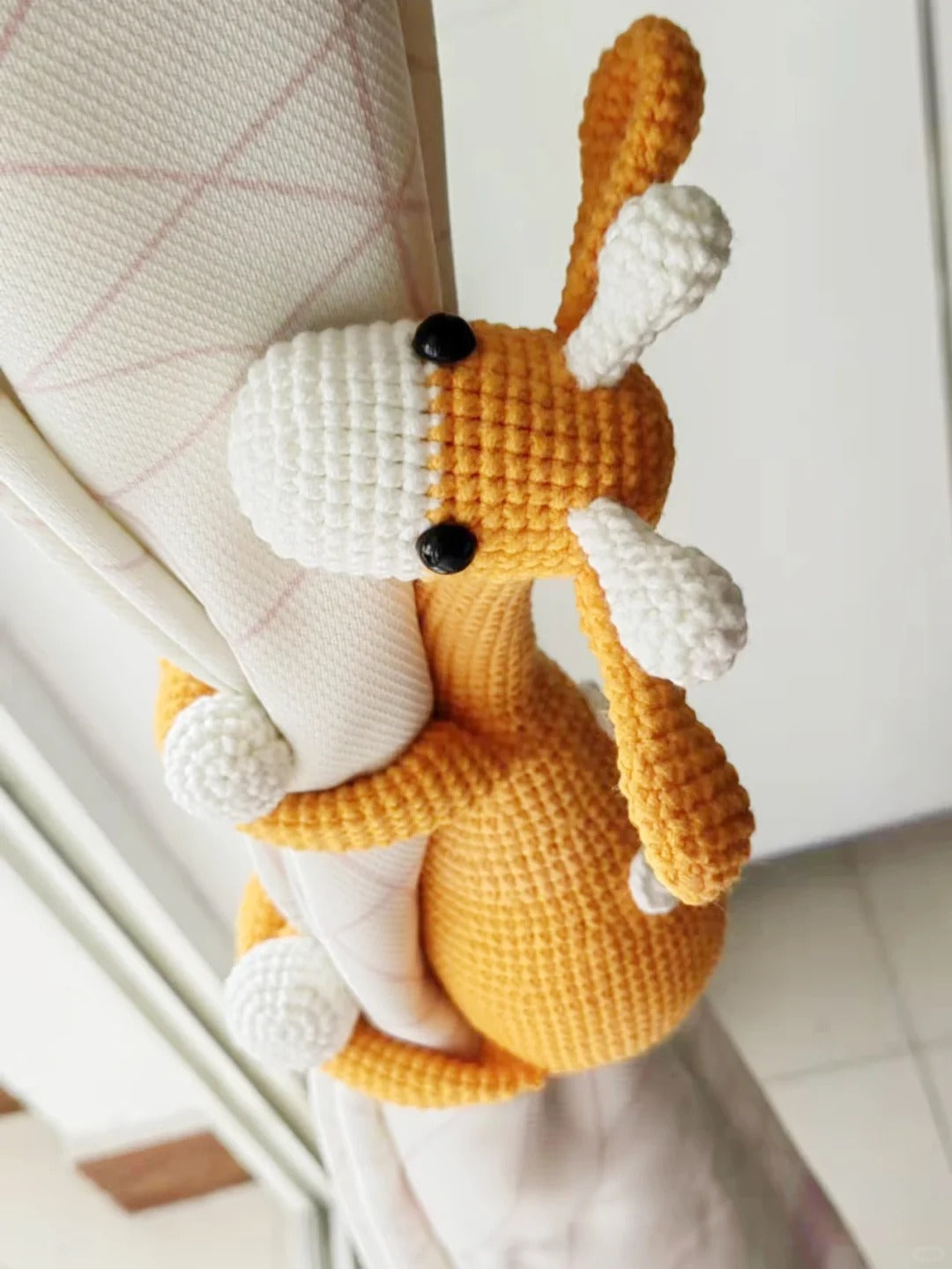 Giraffe Curtain Tie Back Crochet Pattern