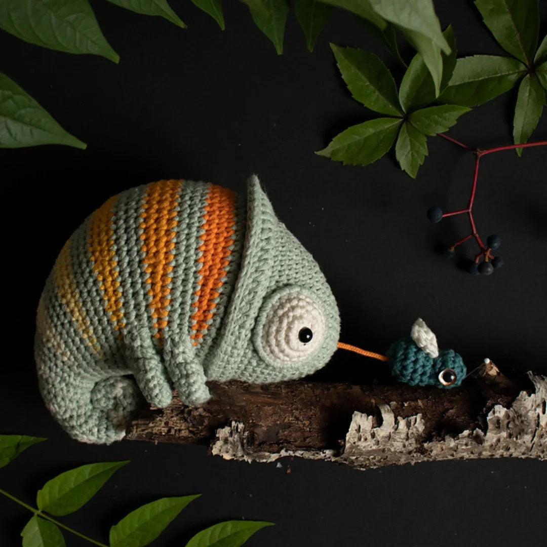 Hungry Chameleon Crochet Pattern