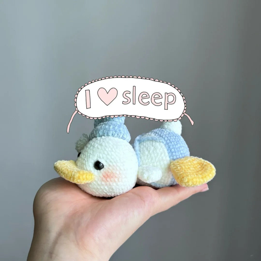 Sleepy Duck Crochet Pattern