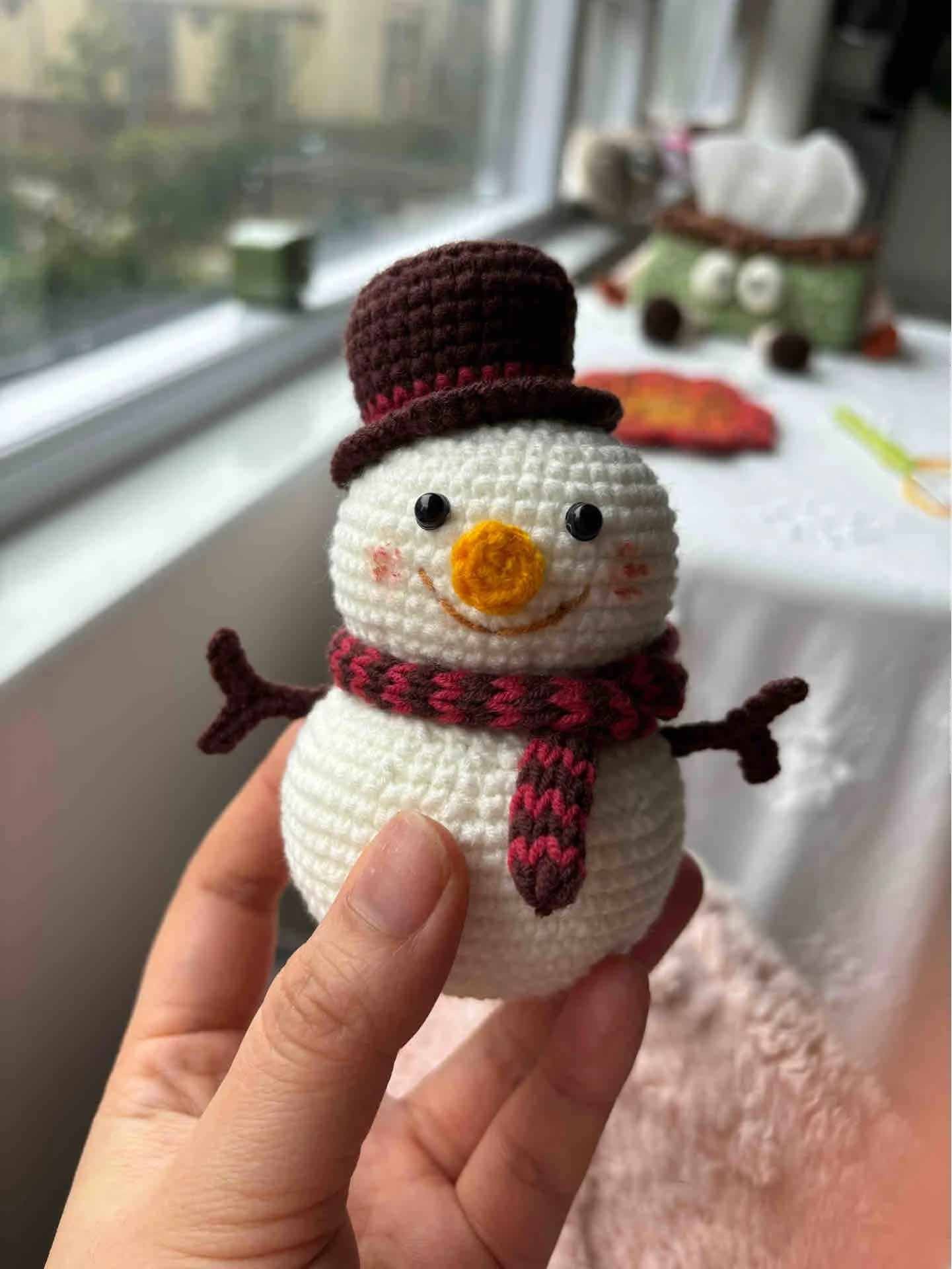 Handsome Snowman Crochet Pattern