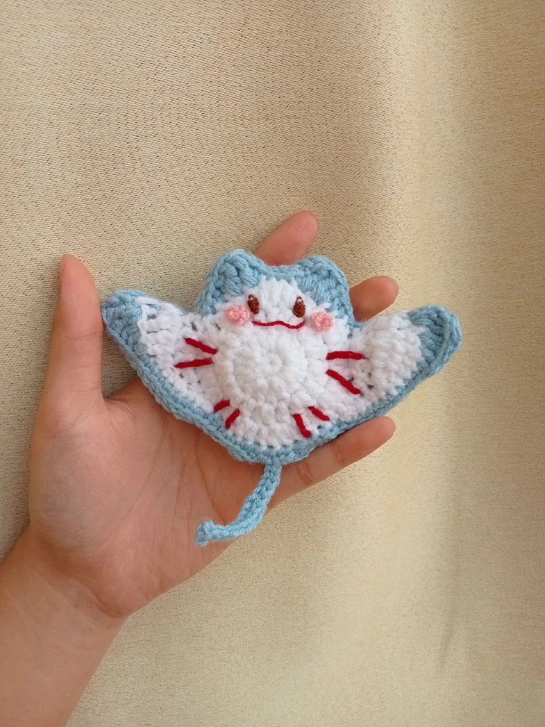 Smiling Manta Ray Crochet Pattern