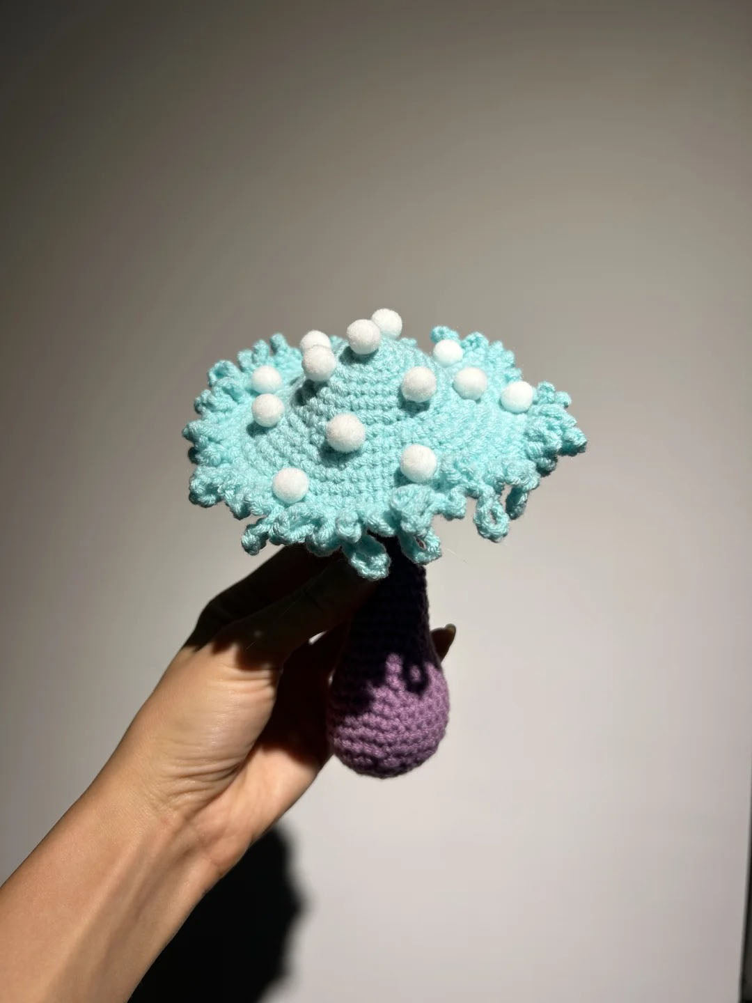 Poison Mushroom Crochet Pattern (Low Sew)