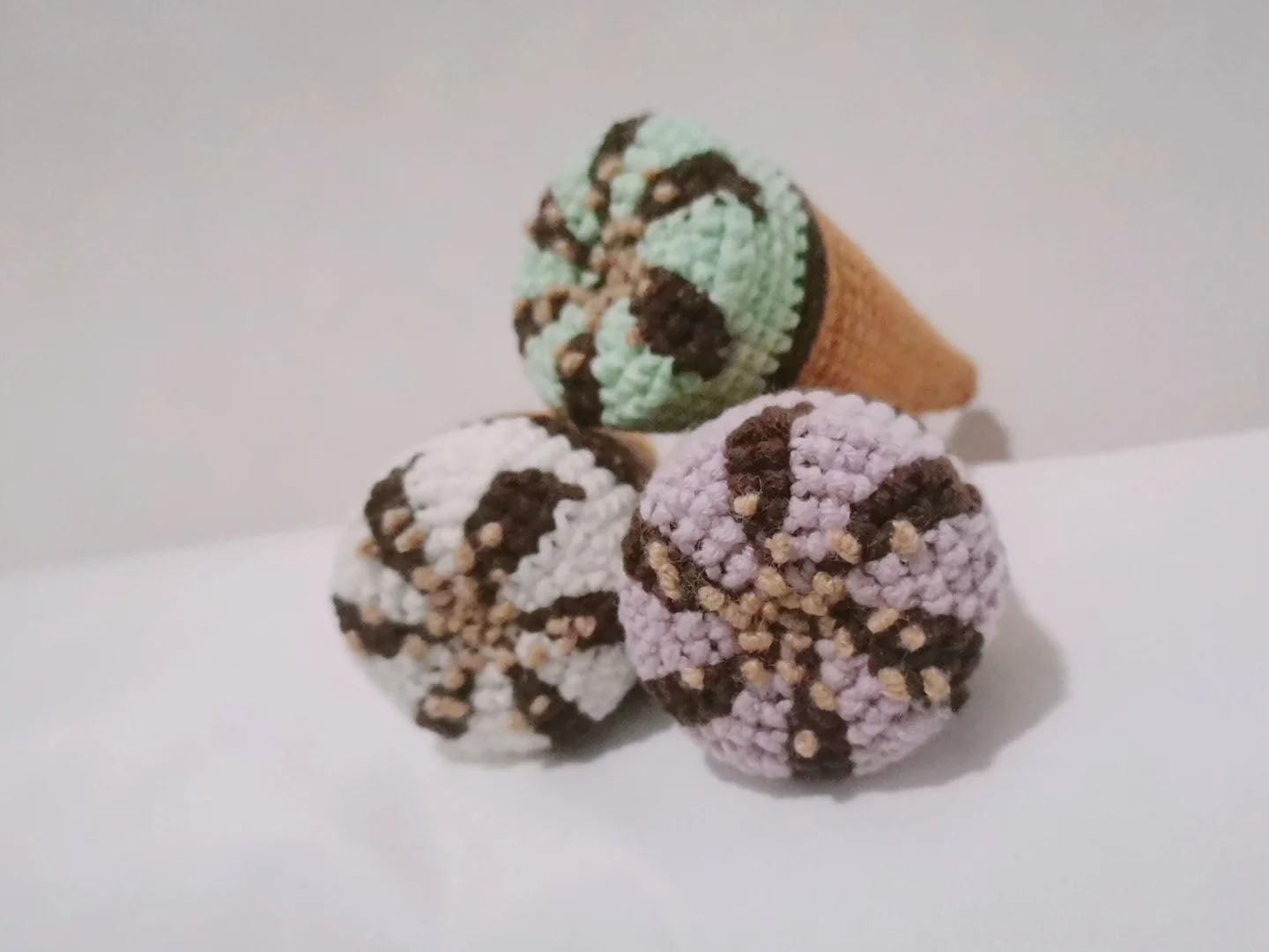 Ice Cream Crochet Pattern (Low Sew)